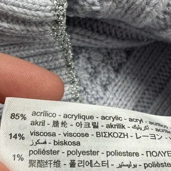 ZARA: NWT Cable Knit Light Purple Violet Crop Top  - Size Small - Picture 8 of 13